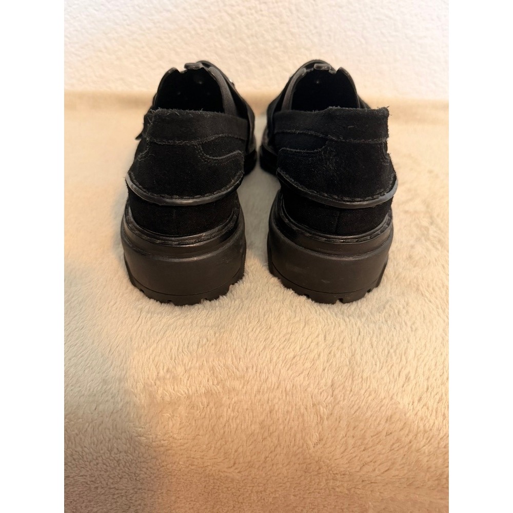 Rag & Bone Shiloh 2.0 Black Suede Lug Sole Loafers Shoes Womens 36.5 US 6.5 - Picture 4 of 8